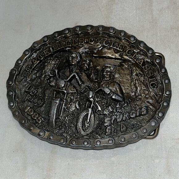 Other - Motorcycle belt buckle Sturgis SD Black Hills Cycle Classic 1985 Mt Rushmore LTD